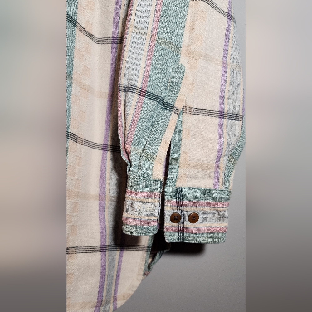 Vintage RIGGINS Special Issue “All Seasons” Cotton Plaid Button Down Shirt - Picture 2 of 12